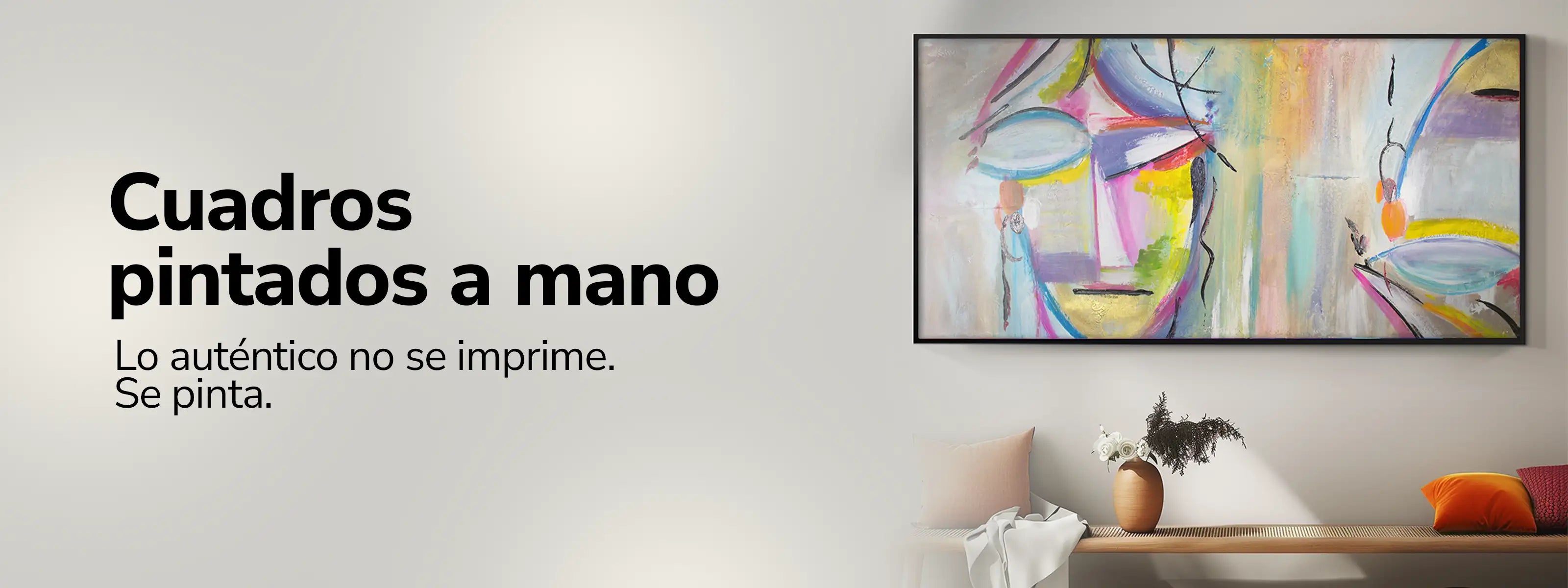 cuadro pintado a mano