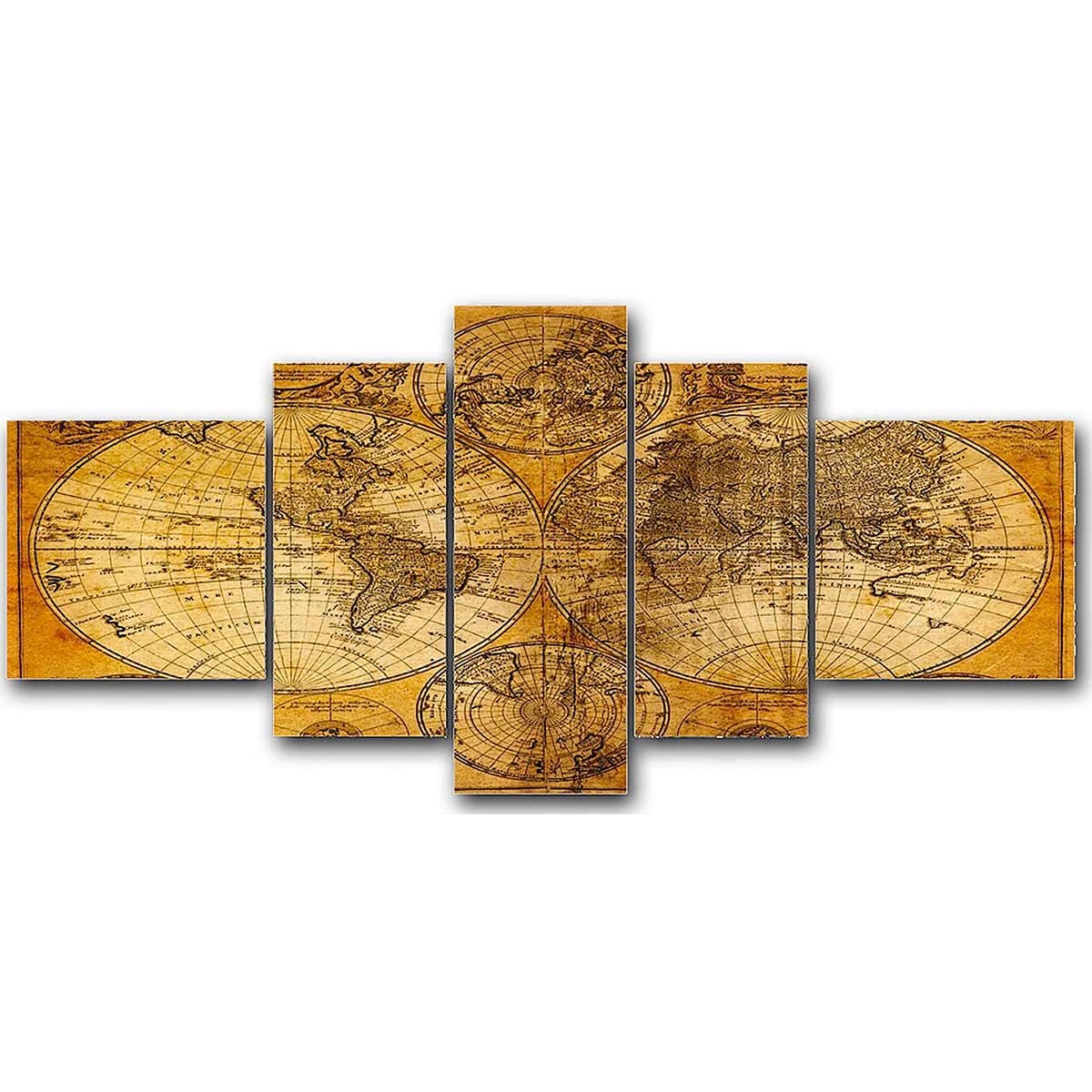 Cuadro Mapa del Mundo Vintage - Decoración para Salón