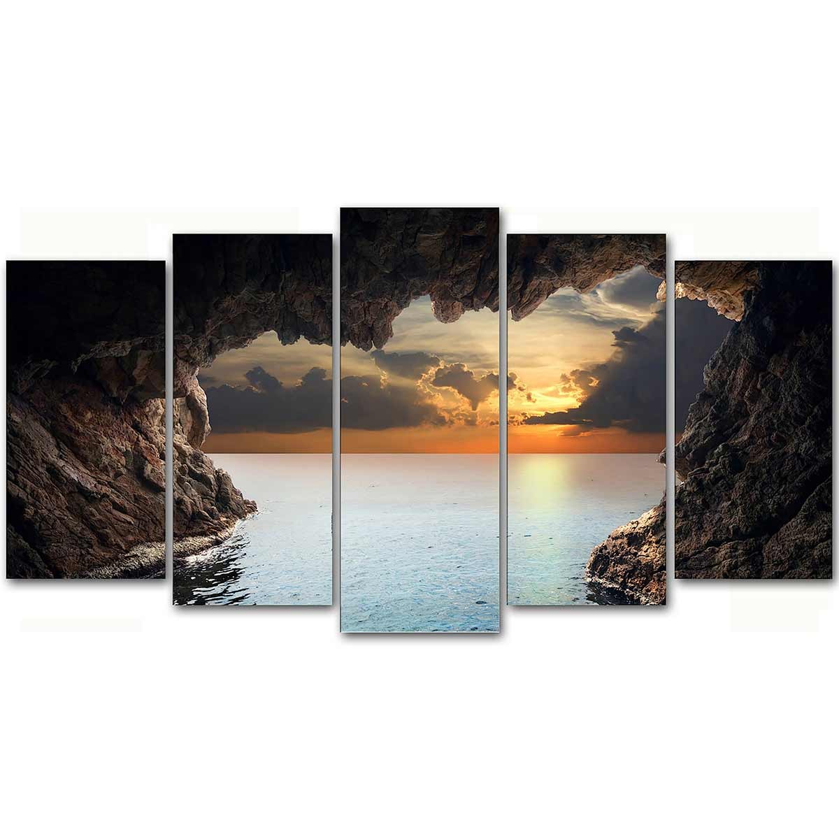 Cuadro en Lienzo de 5 Piezas Estilo Paisaje de una
