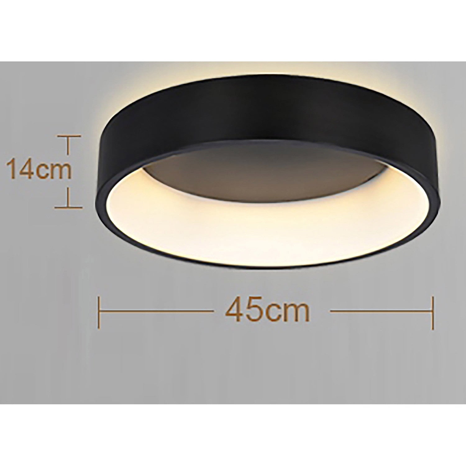 Plafon de techo LED 32W. Color negro | Modernidad y funcionalidad