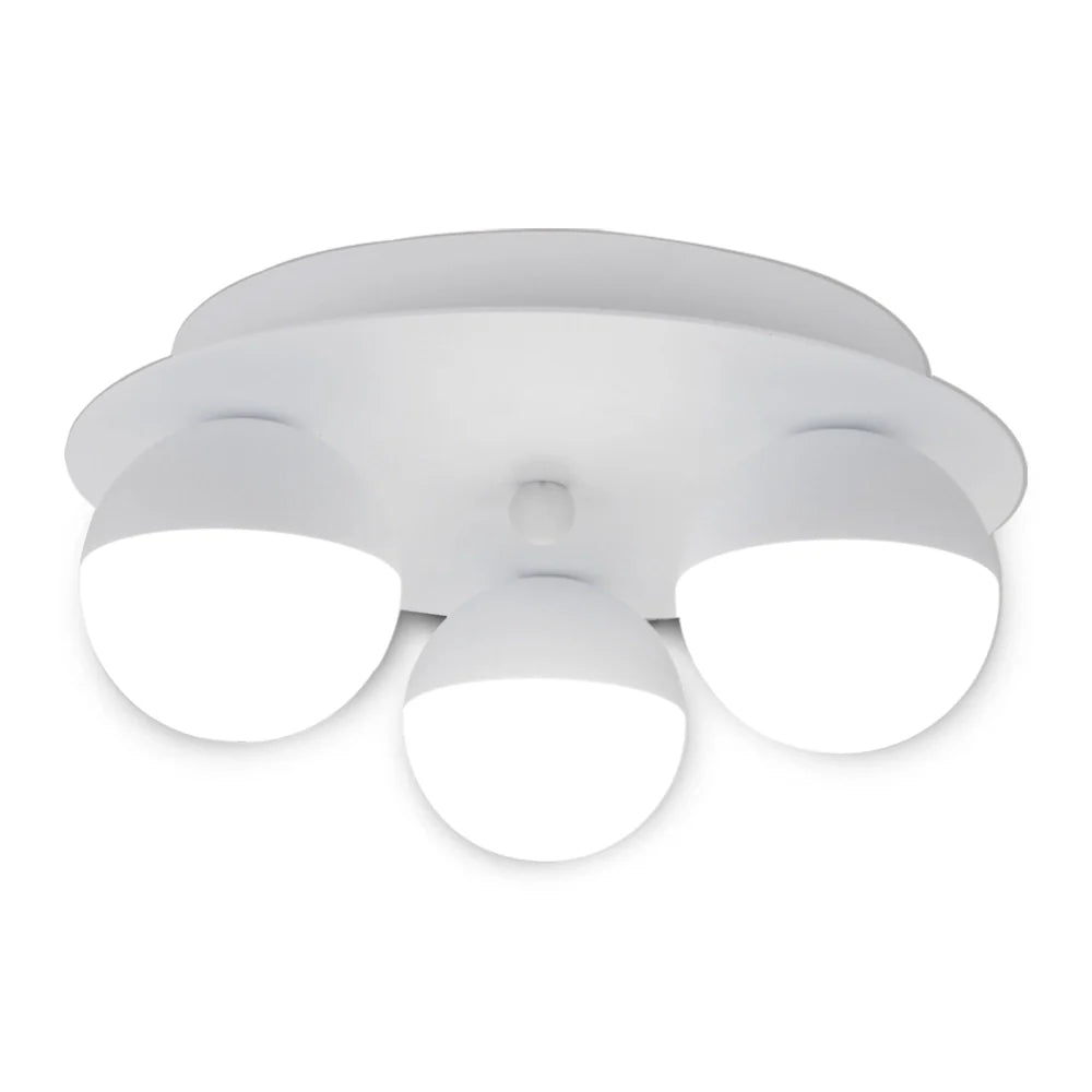 Plafón LED de 3 luces | Color blanco Iluminación moderna y regulable
