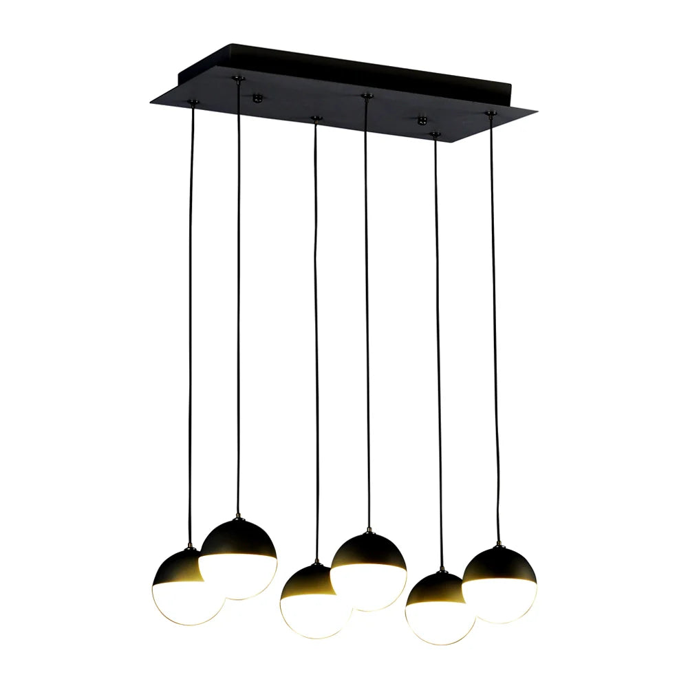 Lámpara de techo LED de 6 luces 5W - Color negro