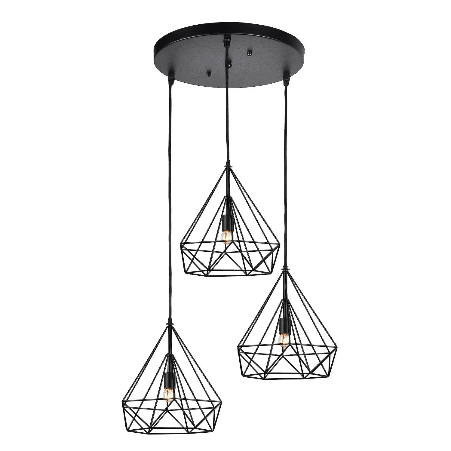 Lámpara de techo industrial de 3 luces