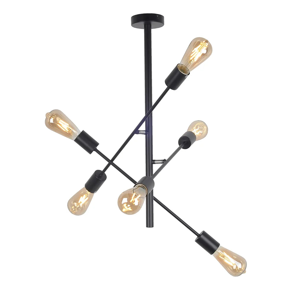 Lámpara de techo LED moderna 6 portalámparas