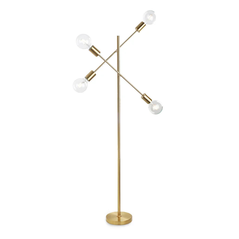 Lámpara de pie modernas de 4 luces | Diseño elegante