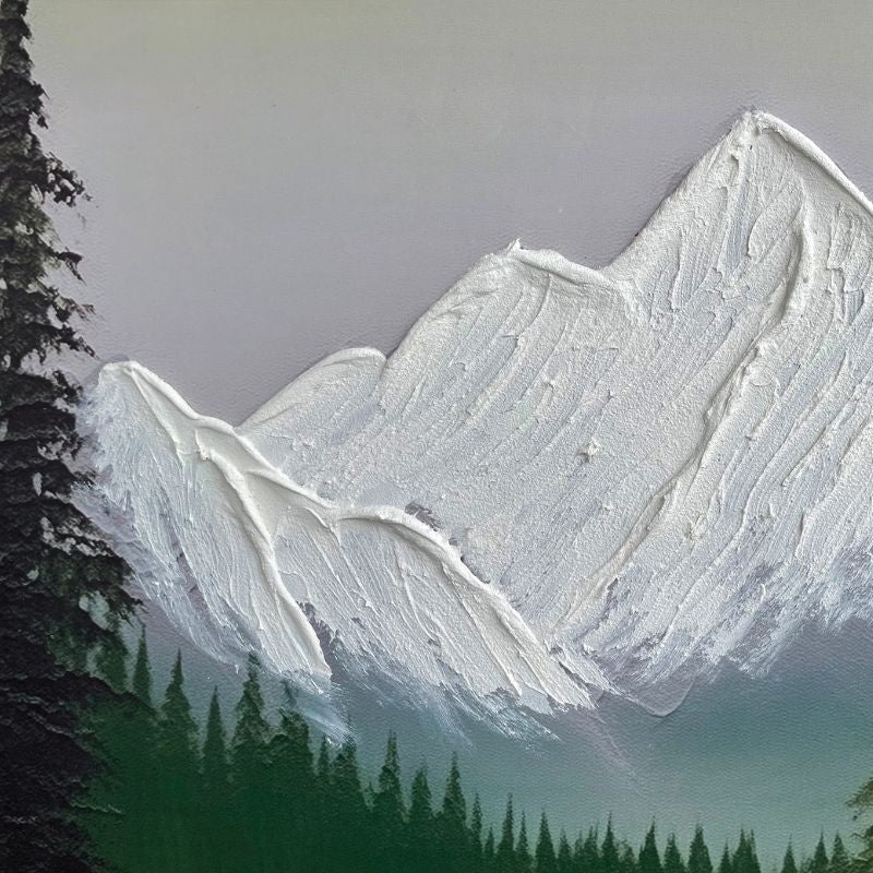 Cuadro en relieve con marco de madera