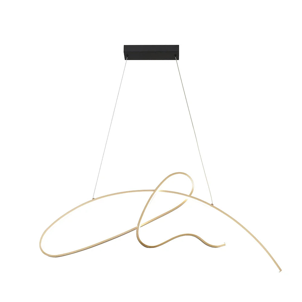 Lámpara de techo LED dorada