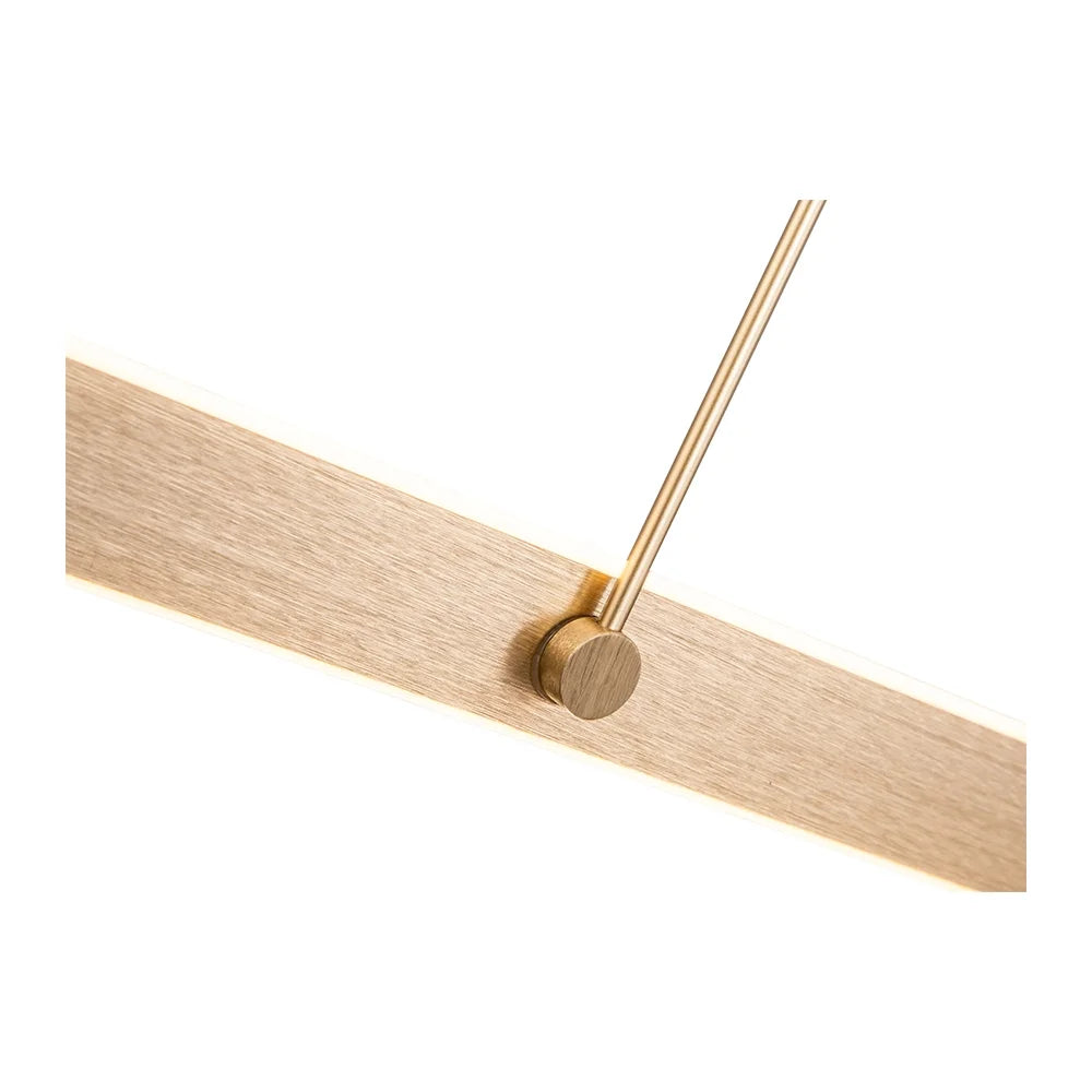 Lámpara colgante LED dorada | Diseño contemporáneo