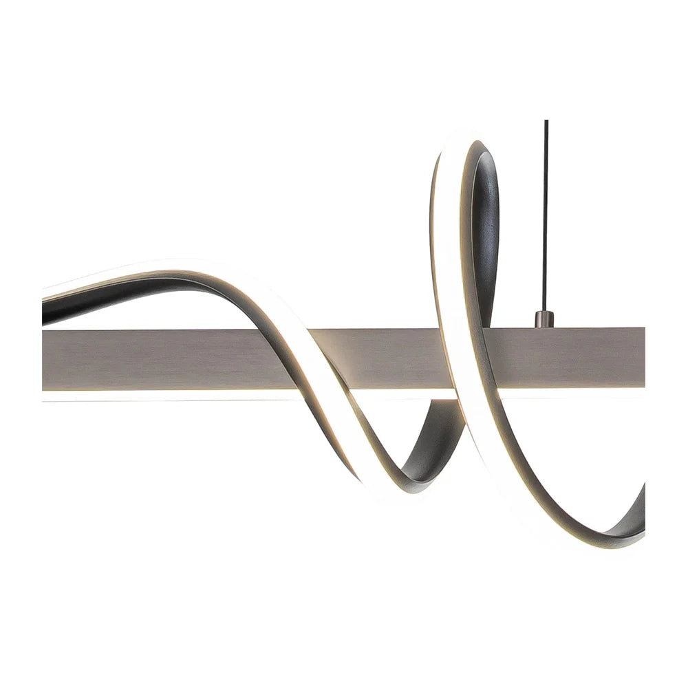 Lámpara de techo LED colgante negra | Minimal