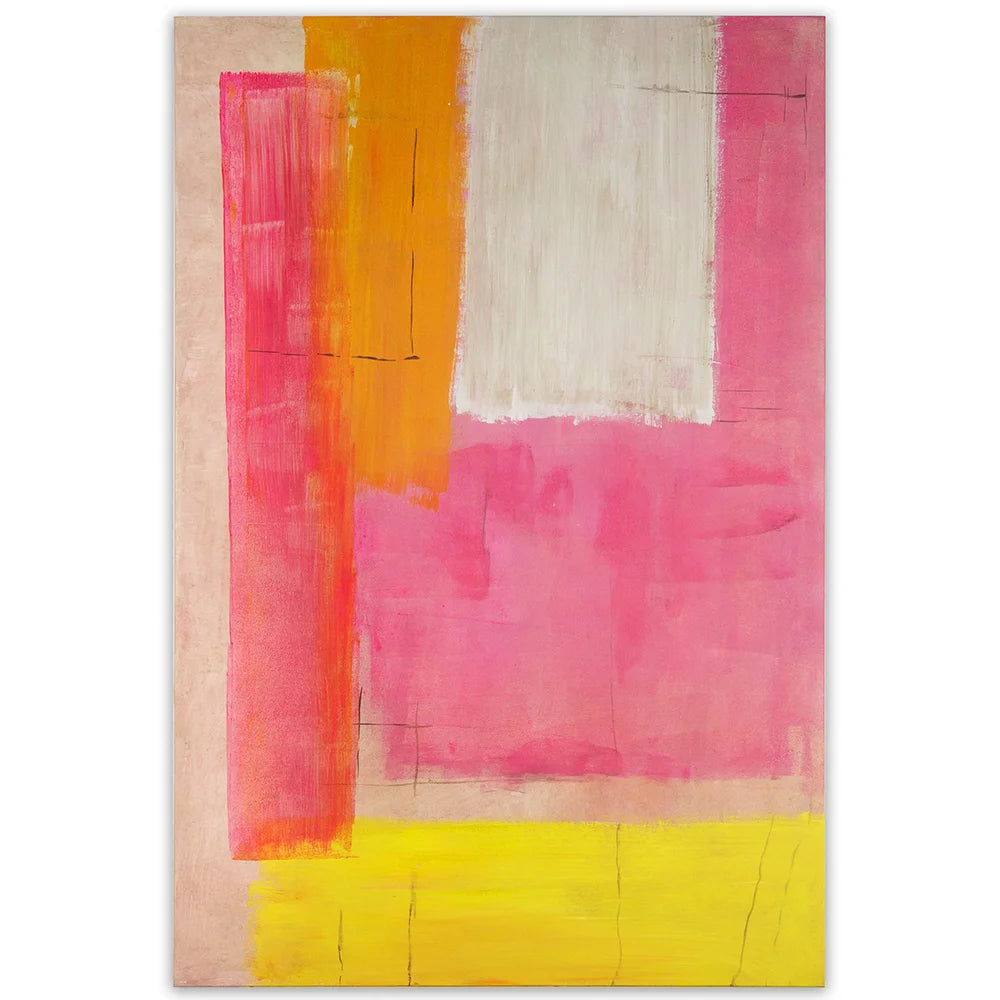 Cuadros alegres abstractos | Pintado a mano