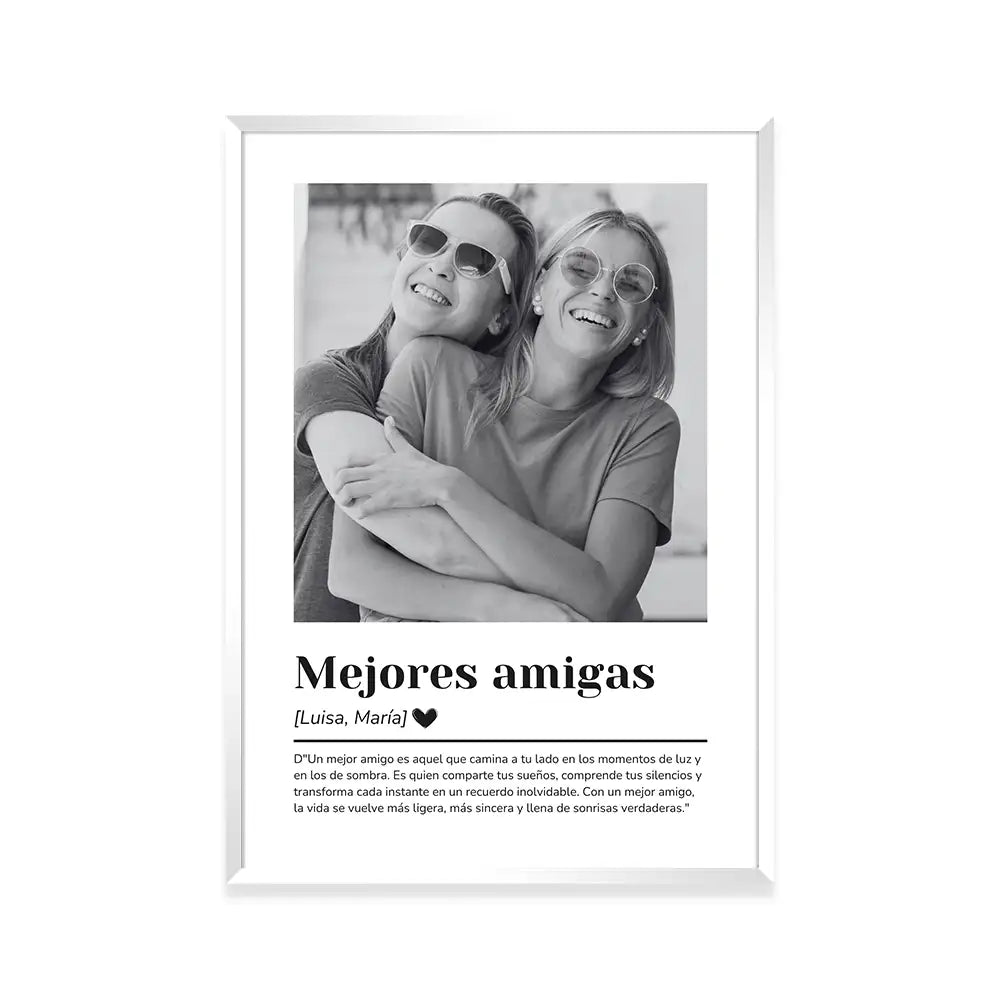 Cuadros personalizados con fotos para mejores amigas