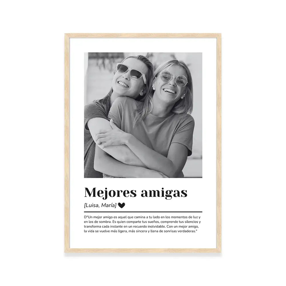 Cuadros personalizados con fotos para mejores amigas