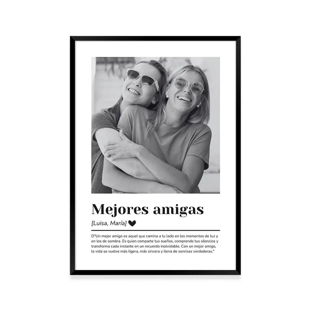 Cuadros personalizados con fotos para mejores amigas