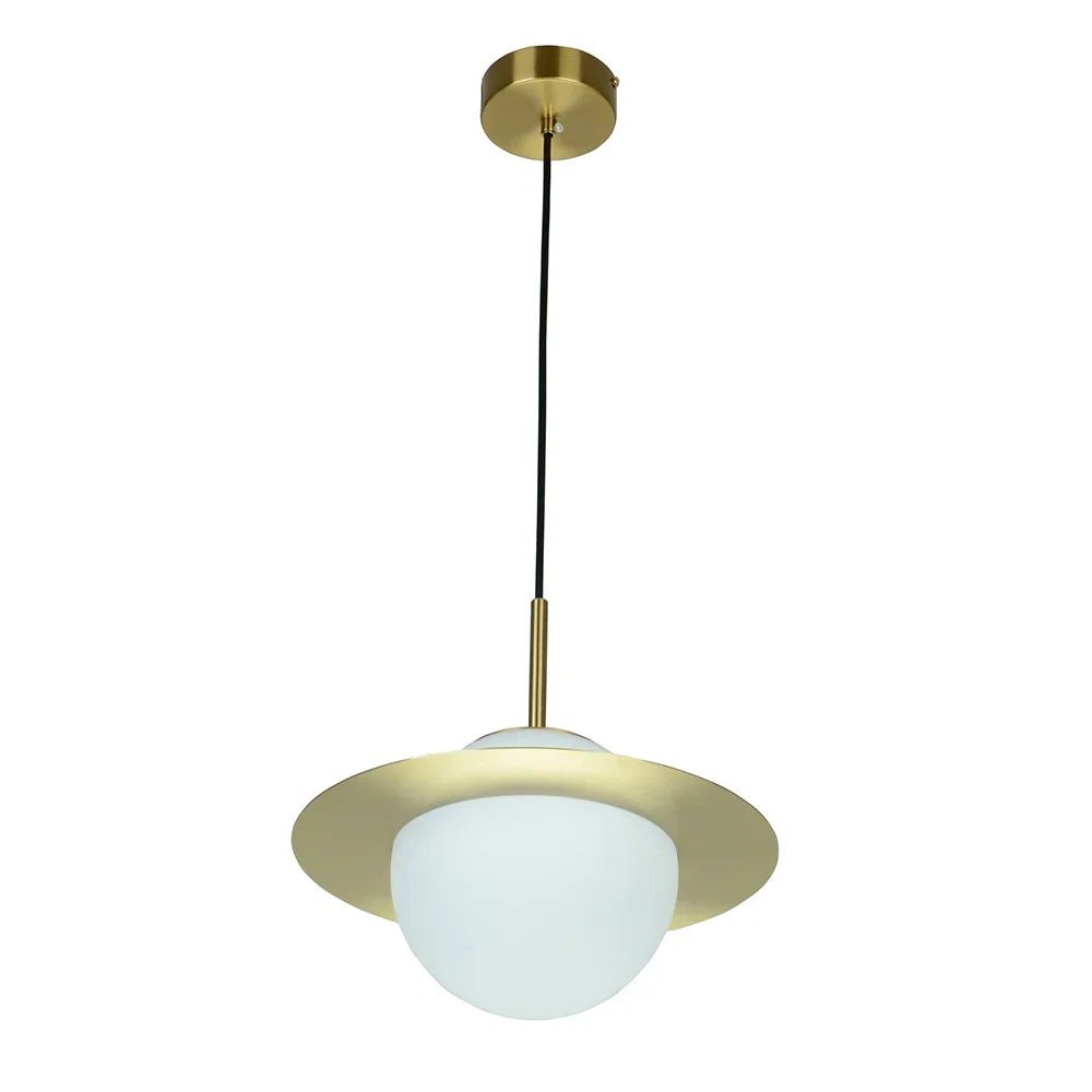 Lámpara de techo moderna en latón cepillado