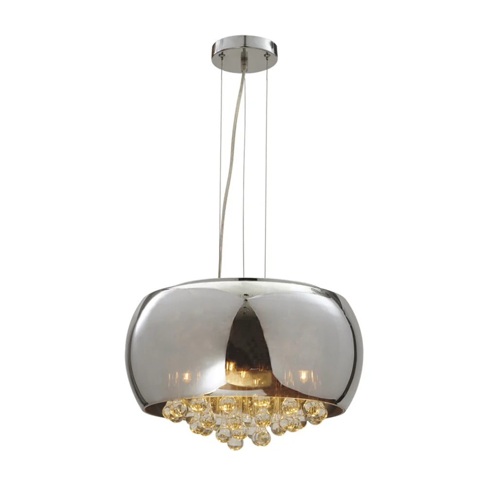 Lámpara de techo comedor cromada con 9 luces | Diseño sofisticado