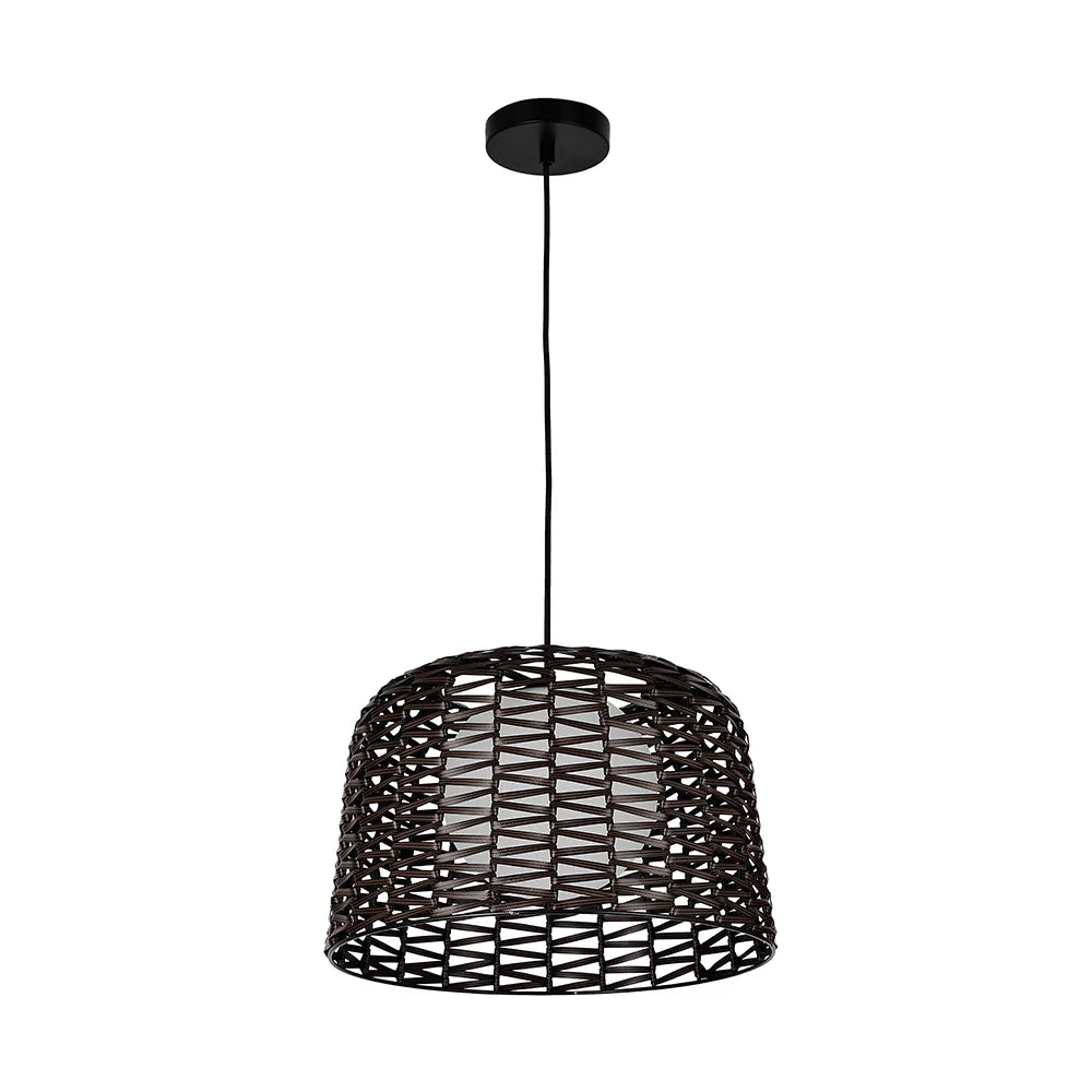 Lámpara colgante Black en acabado marrón | 1 luz