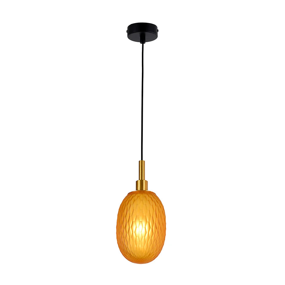 Lámpara de techo colgante | Color negro y oro
