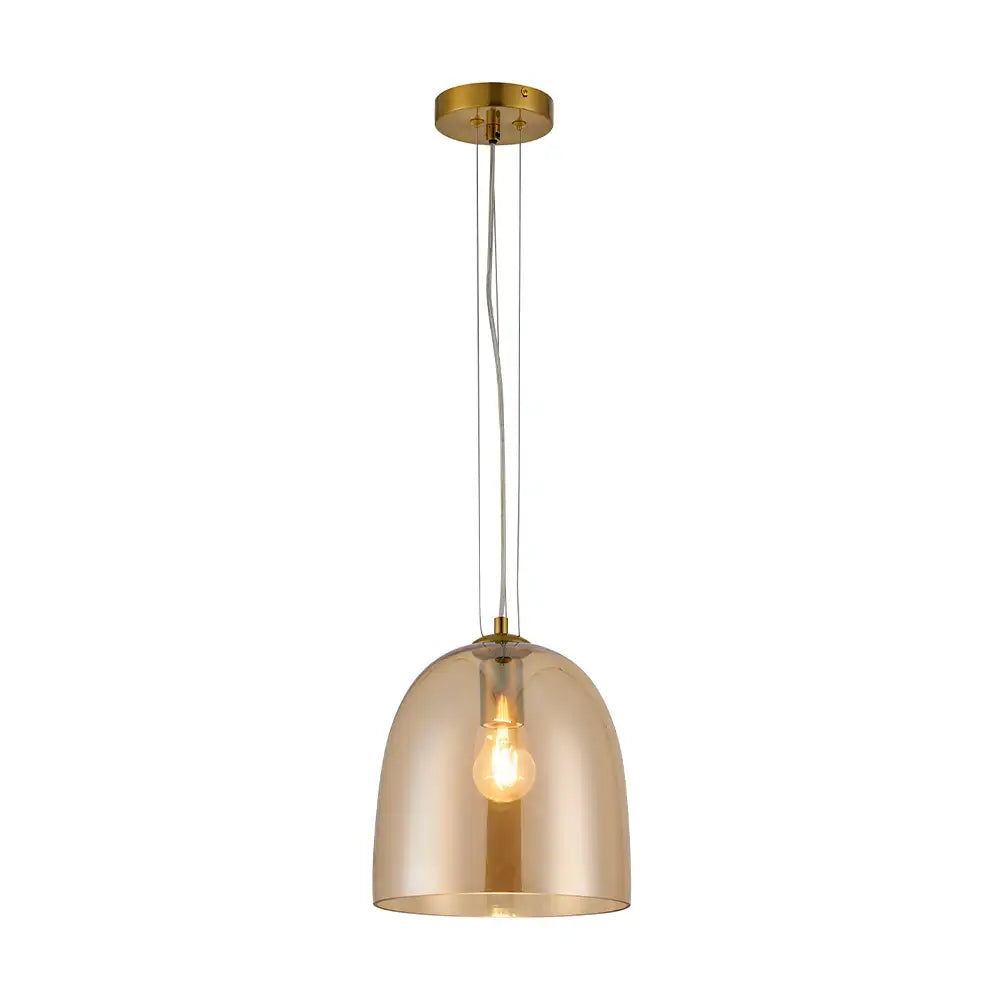 Lámpara de techo colgante ámbar | Diseño vintage elegante