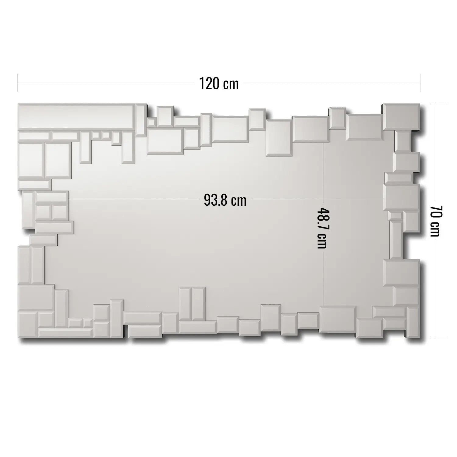 Espejos Combinados Luna Plateada - Estilo Moderno
