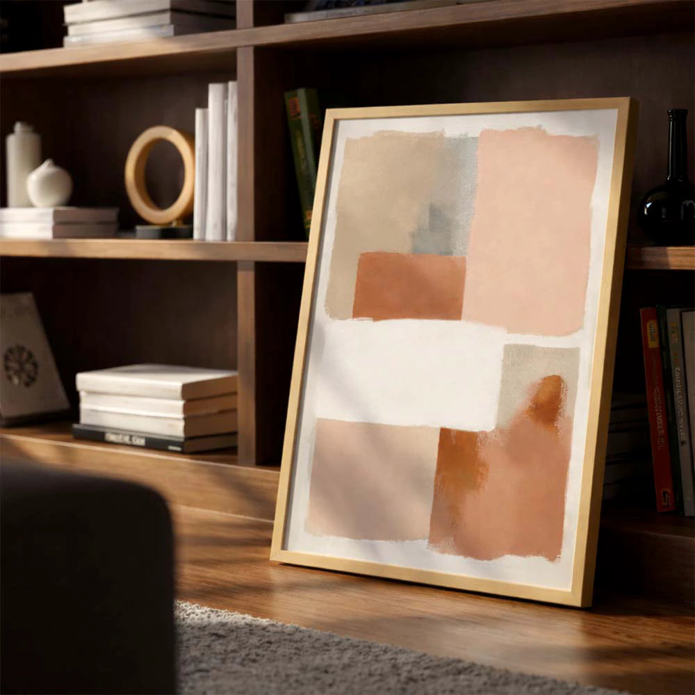 Arte abstracto geométrico | Tonos cálidos