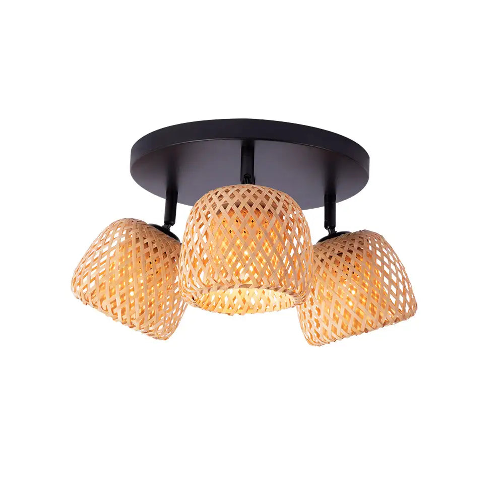 Plafón de techo decorativo con 3 luces
