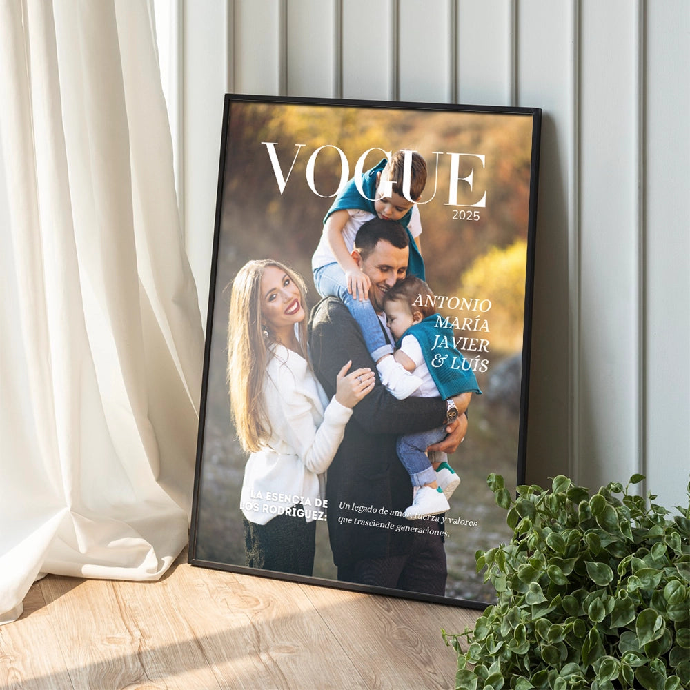 Cuadro personalizado con fotos para familia