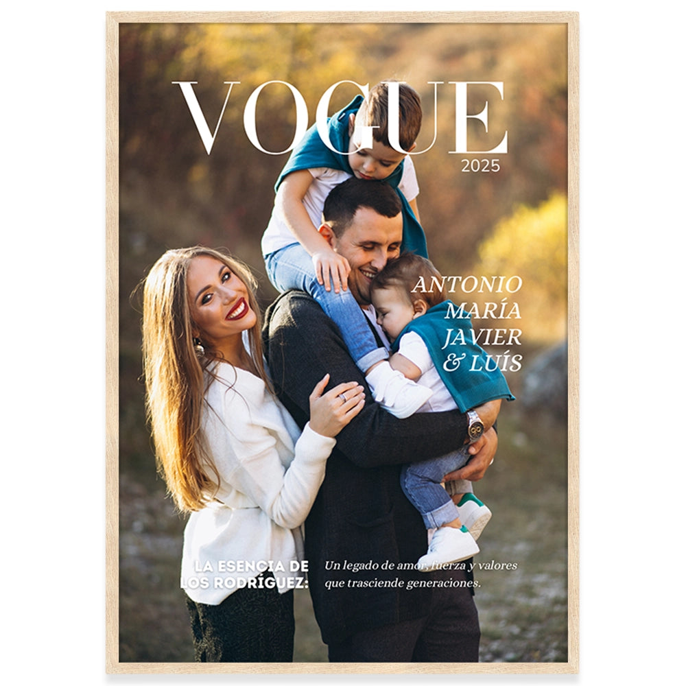 Cuadro personalizado con fotos para familia