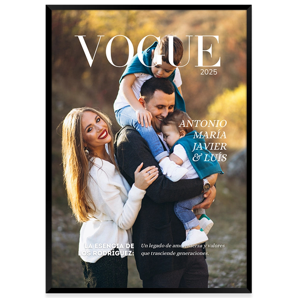 Cuadro personalizado con fotos para familia