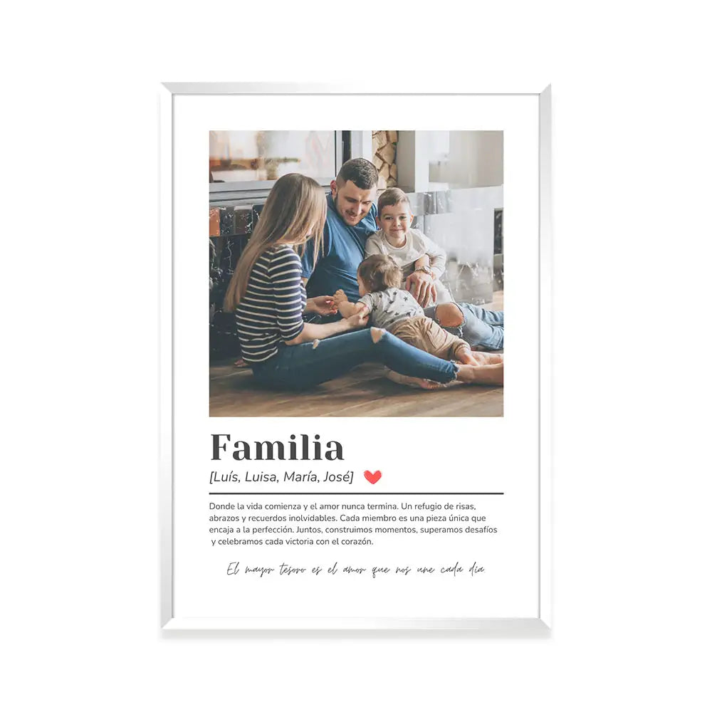 Cuadros personalizados originales con mensaje familiar