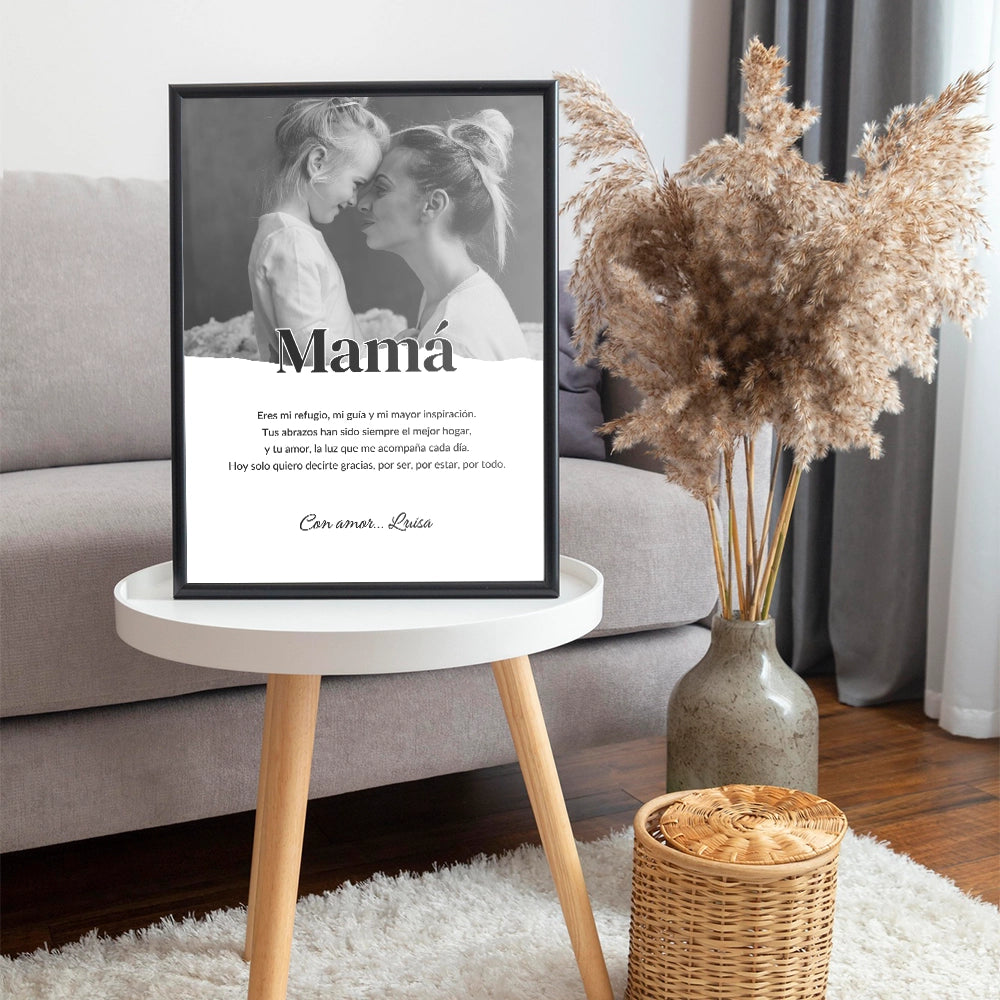 Regalo personalizado para mamá con frase especial