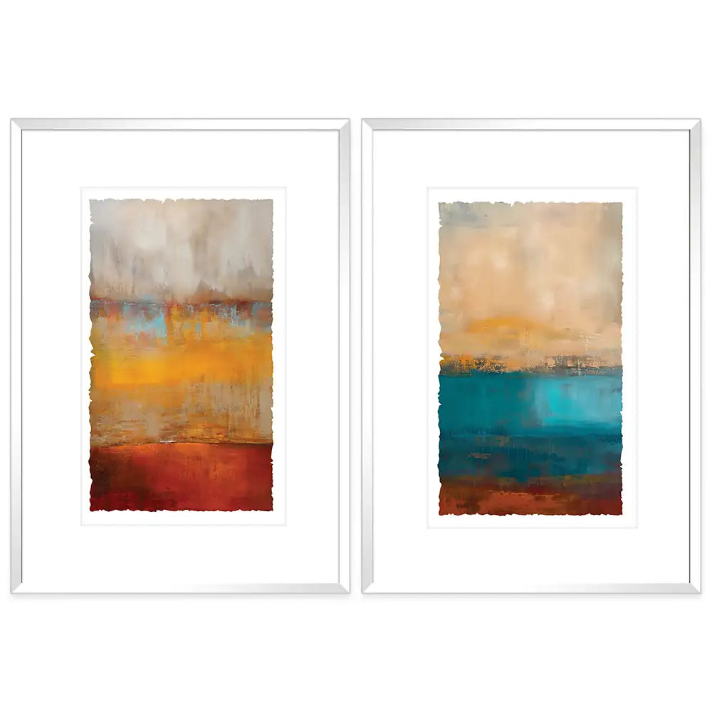 Cuadros minimalistas con paspartú colores | Abstracto