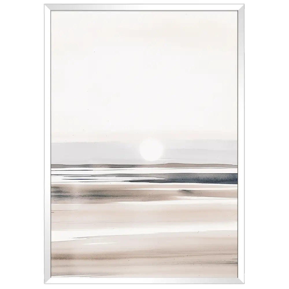 Cuadro minimalista con paisaje difuso | Horizonte de calma