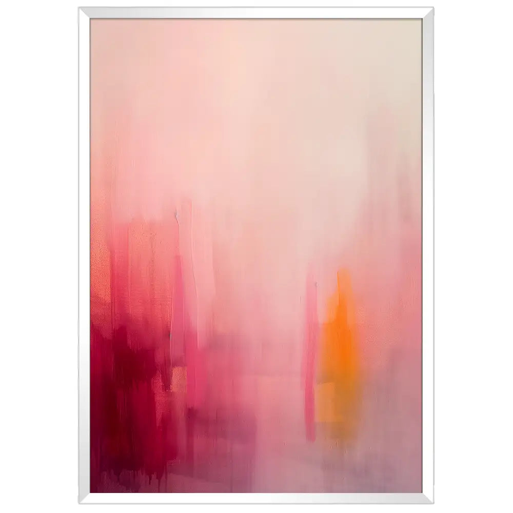 Cuadro abstracto con tonos intensos y emoción contenida