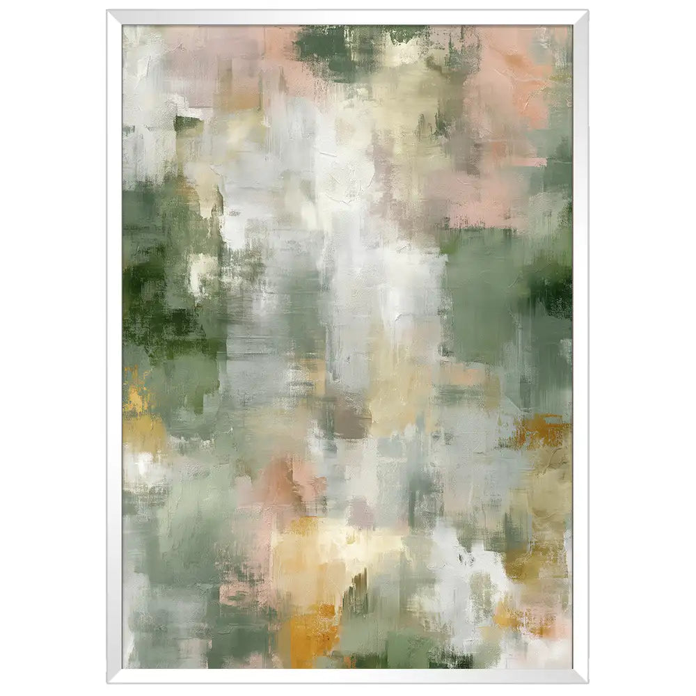 Cuadro abstracto estilo orgánico | Inspiración vegetal