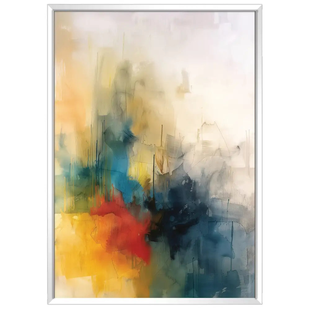 Cuadro abstracto con colores vibrantes | Energía visual moderna