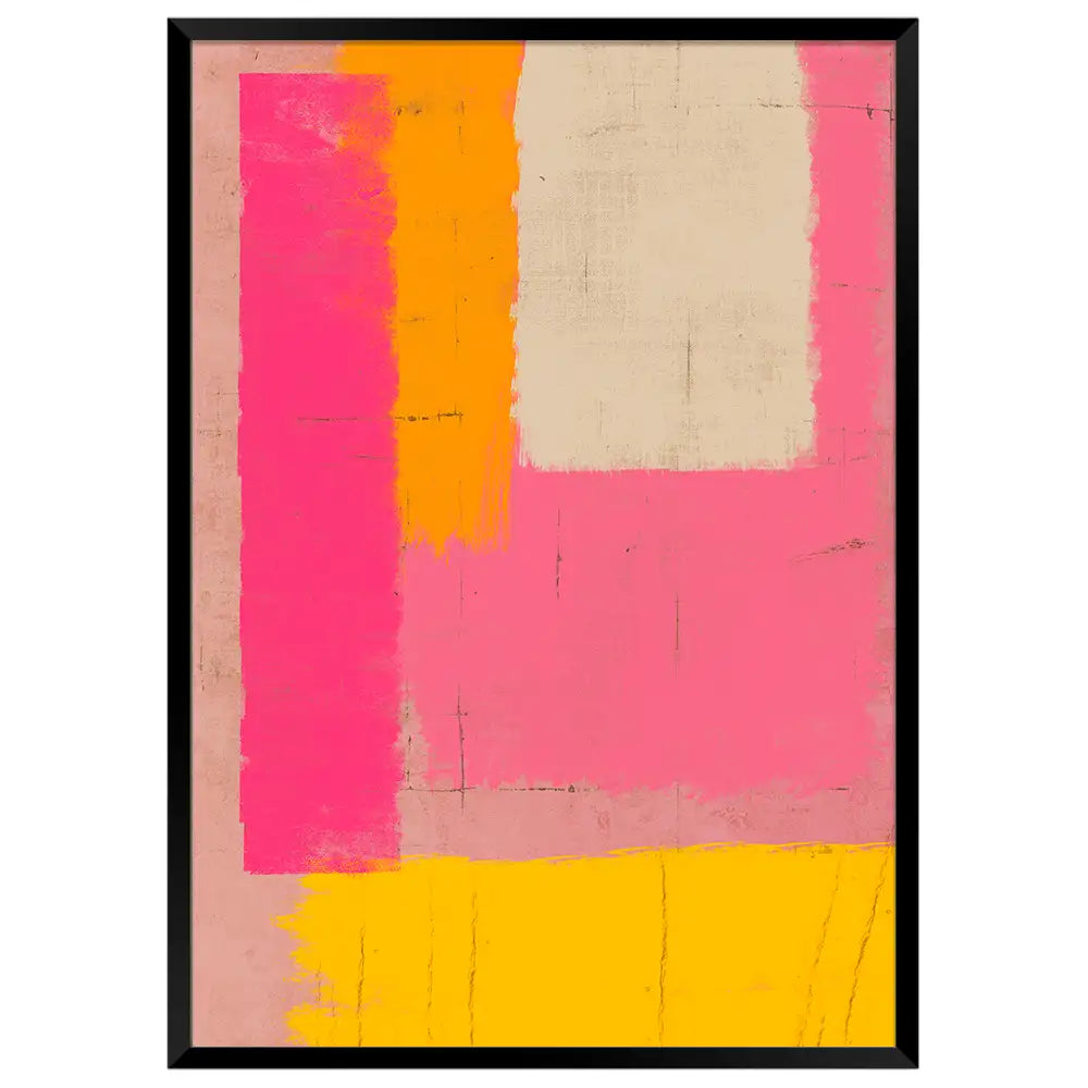 Cuadro en marco negro de madera