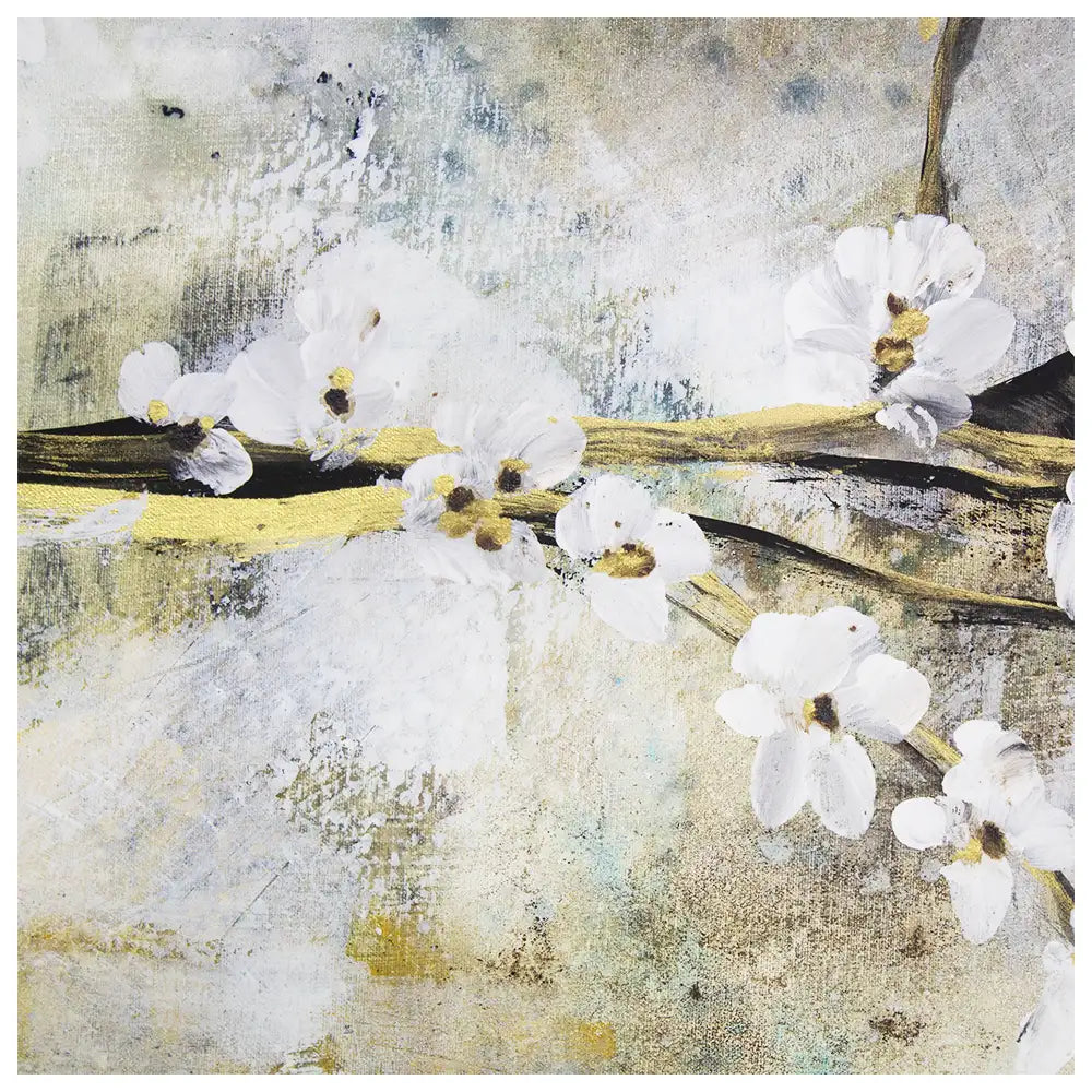 Cuadro de flores para dormitorio abstracto elegante