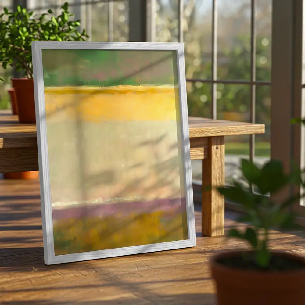 Obras de arte abstracto | Amarillo y verde