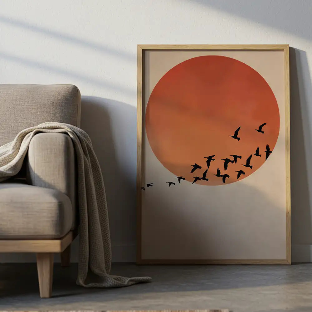 PARTIDA — Un gesto suspendido en 70×100 (marco natural)