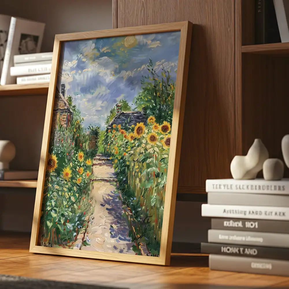 Cuadro famoso floral inspirado en pinturas famosos