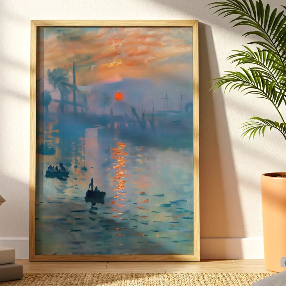 Cuadro inspirado en obras de arte famosas del impresionismo