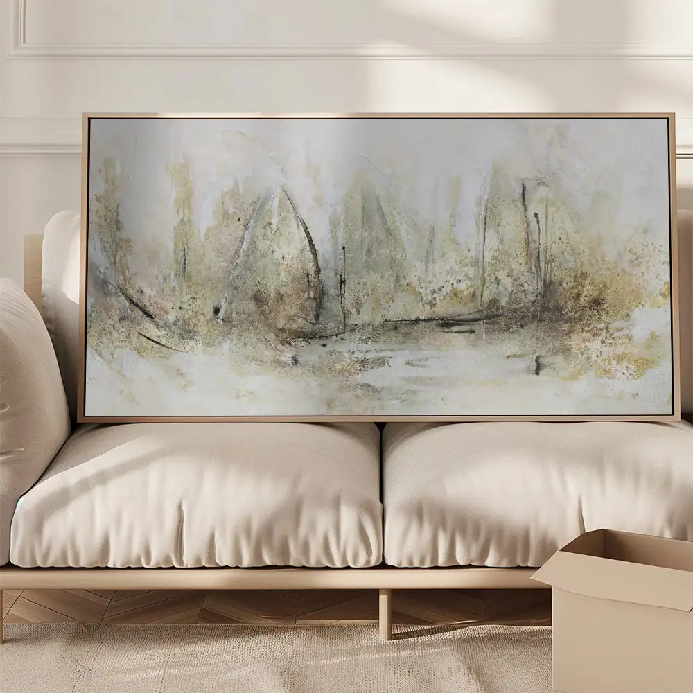 Cuadro abstracto pintado a mano en acrílico | Arte moderno
