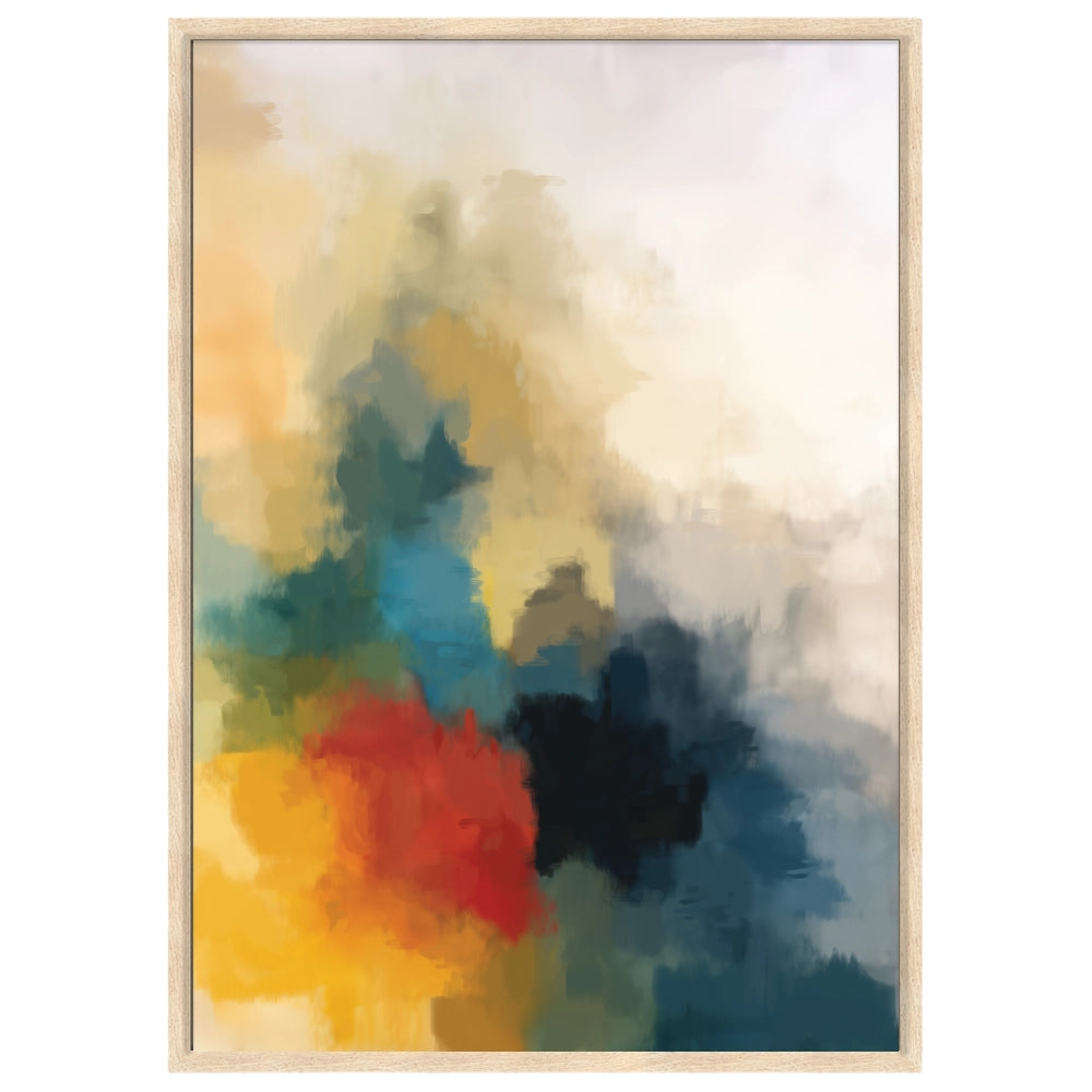 Cuadro abstracto con colores vibrantes | Energía visual moderna