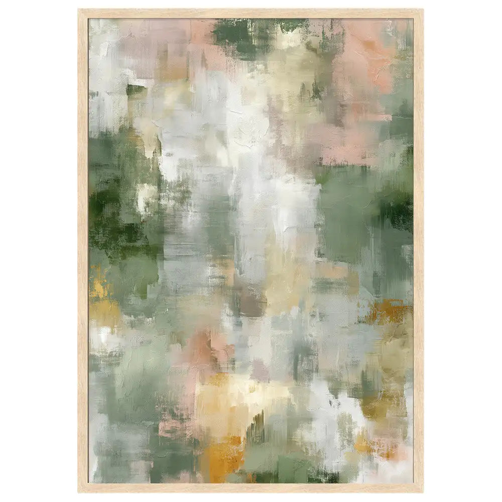 Cuadro abstracto estilo orgánico | Inspiración vegetal