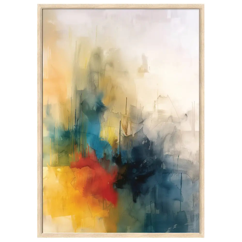 Cuadro abstracto con colores vibrantes | Energía visual moderna