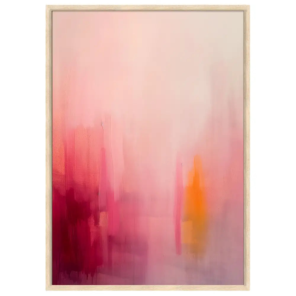 Cuadro abstracto con tonos intensos y emoción contenida