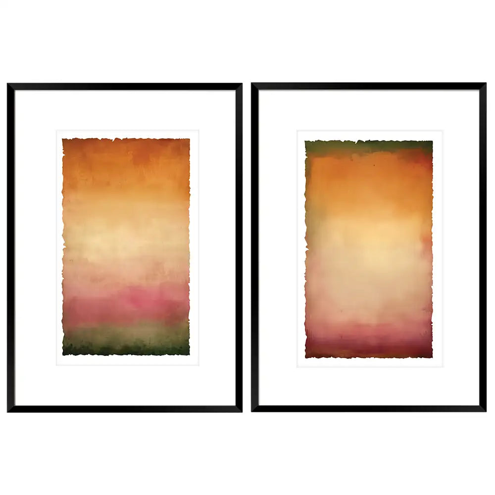 Cuadros con paspartú negro y blanco | Abstracto