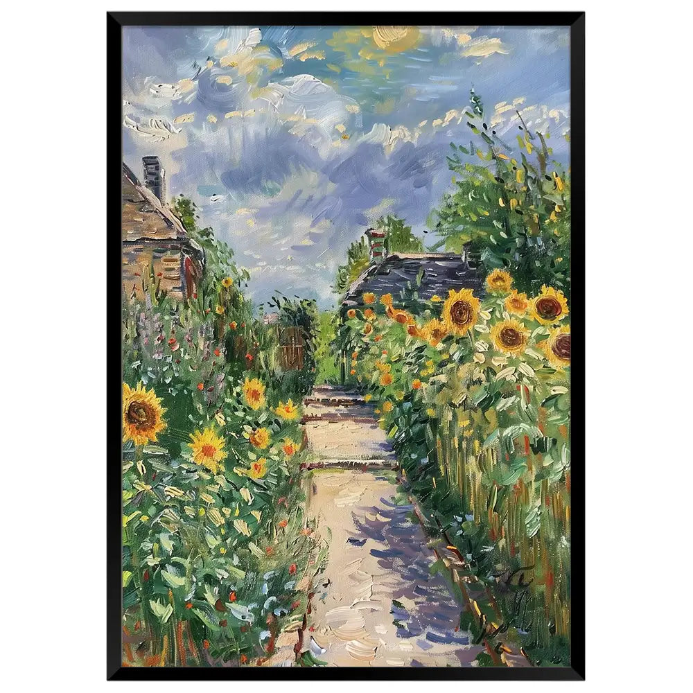 Cuadro famoso floral inspirado en pinturas famosos