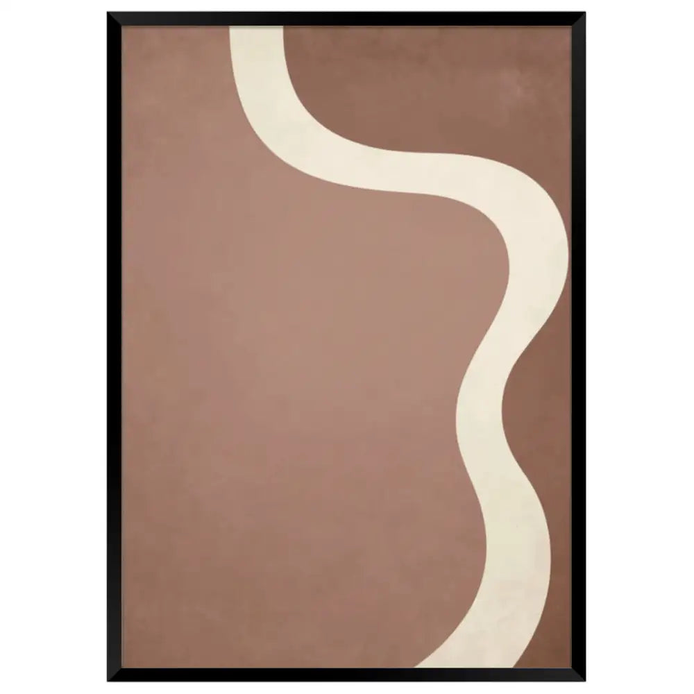 Cuadro decorativo minimalista | Líneas curvas