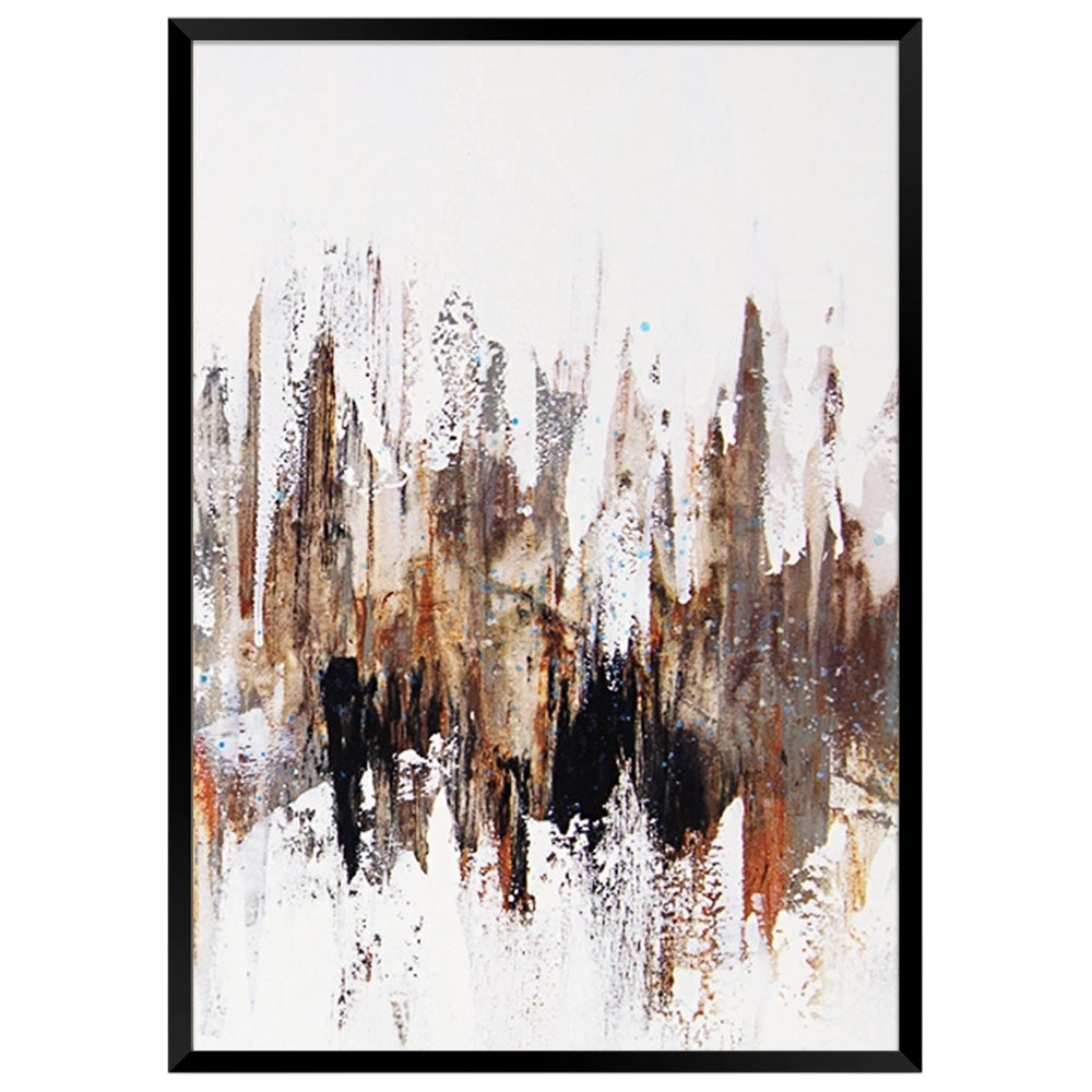 Cuadro moderno abstracto en formato díptico vertical